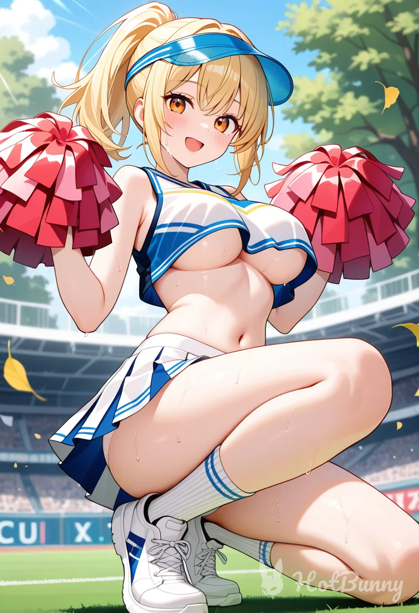 Blonde Cheerleader Ai Hentai