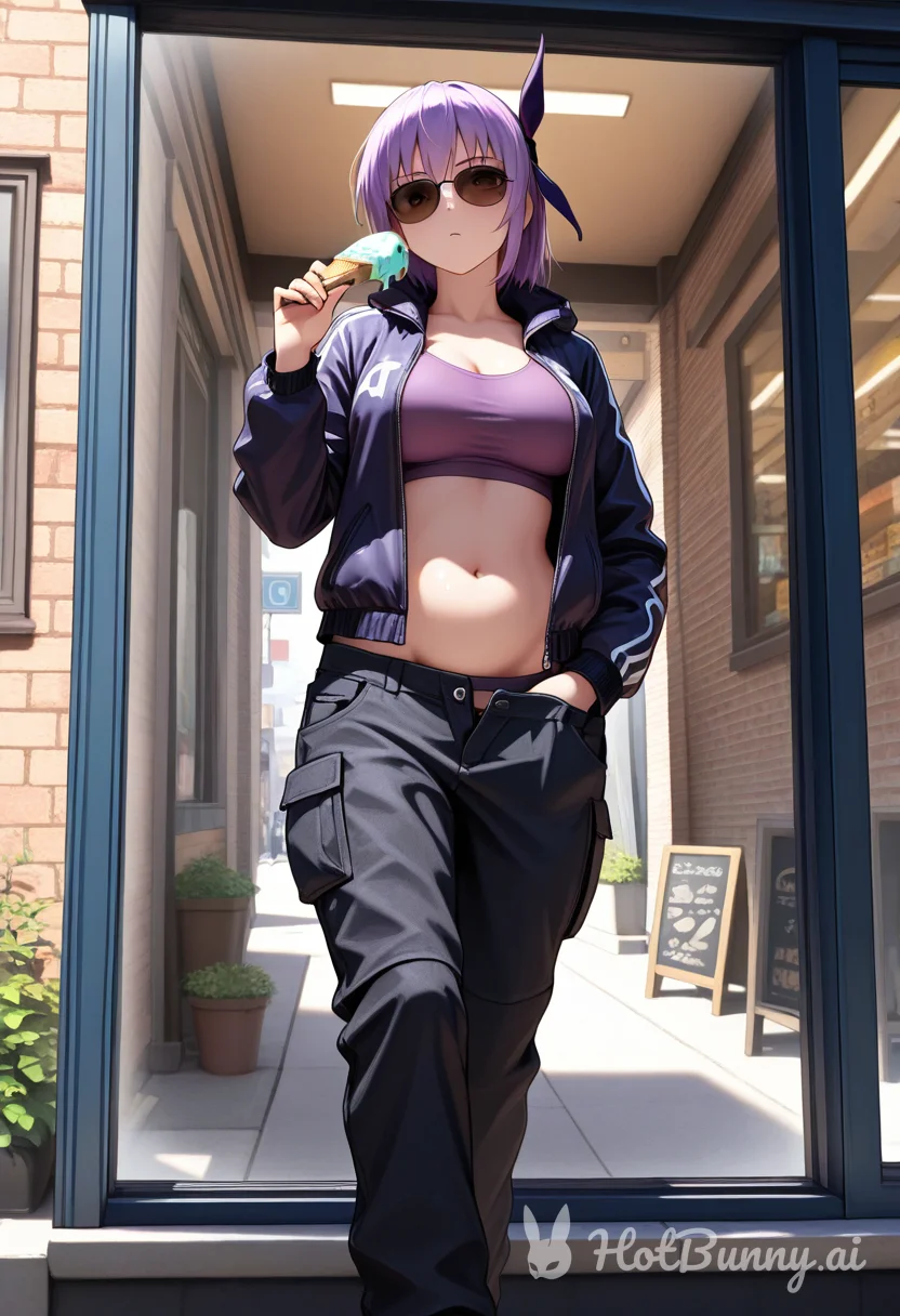 purple haired goddess...