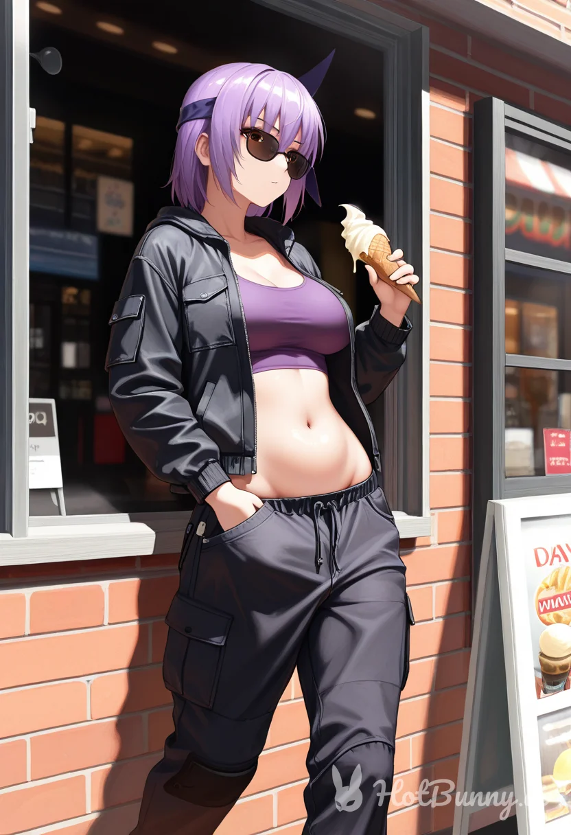 purple haired goddess...