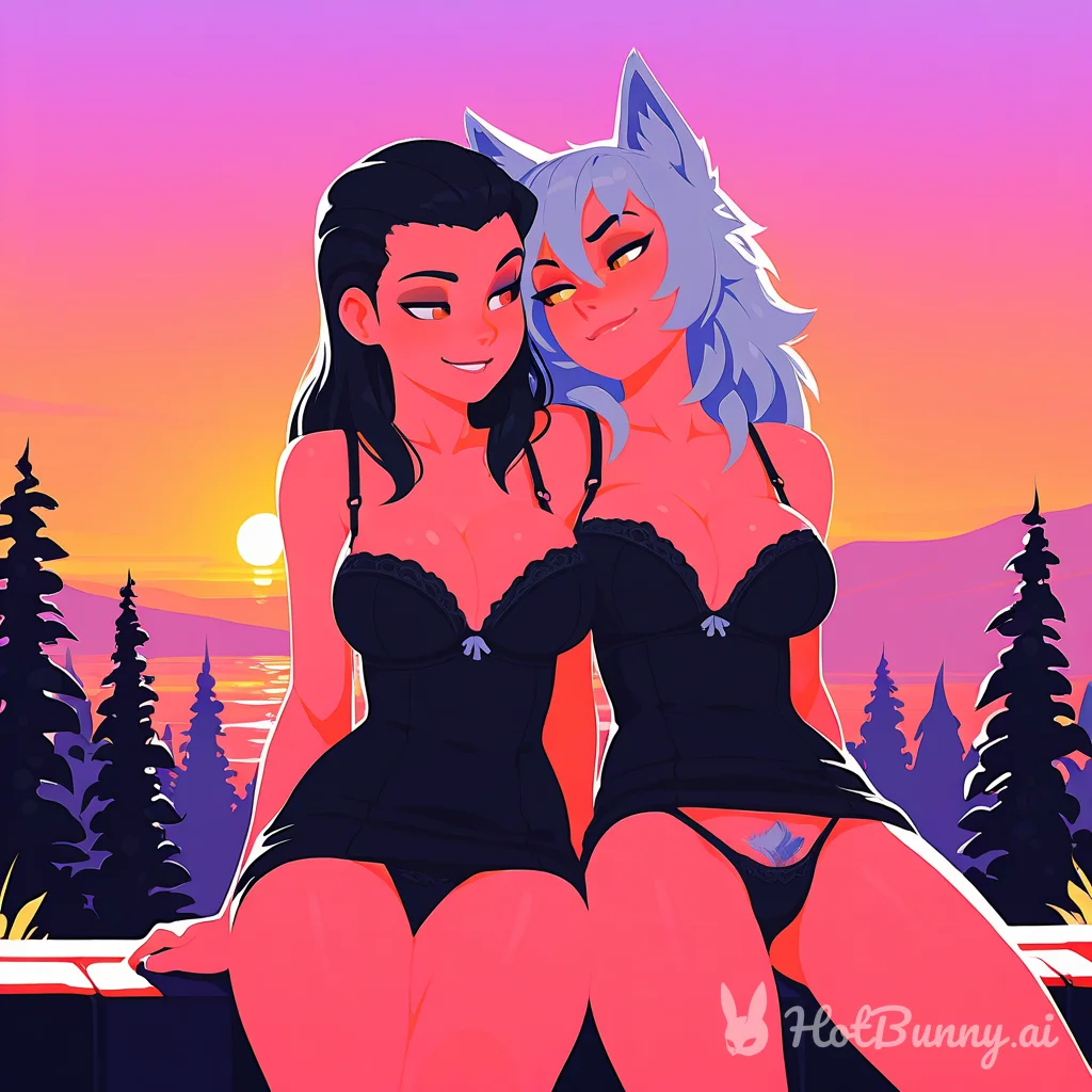 Sundown with her gf
