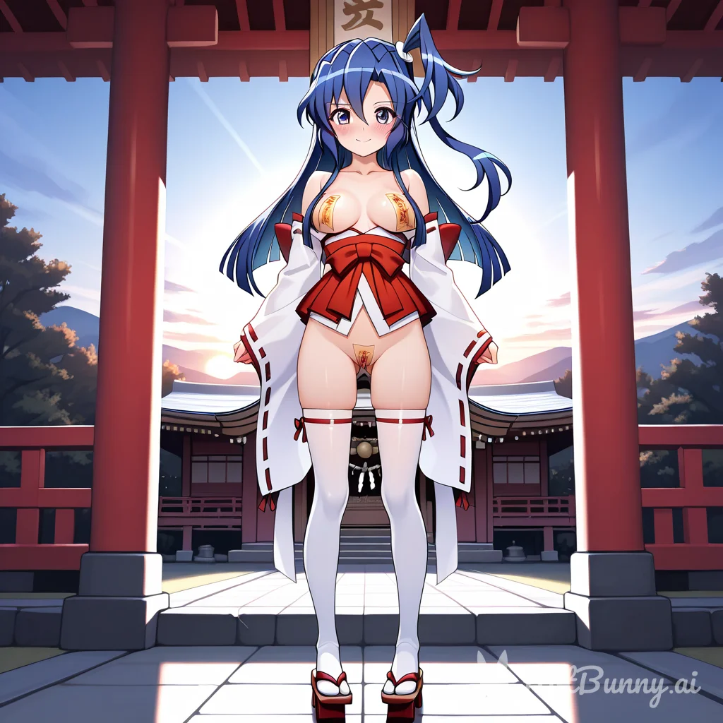 Tsubasa at the shrine