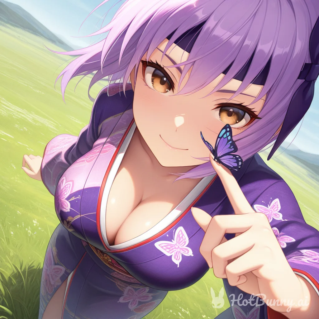 purple haired goddess...