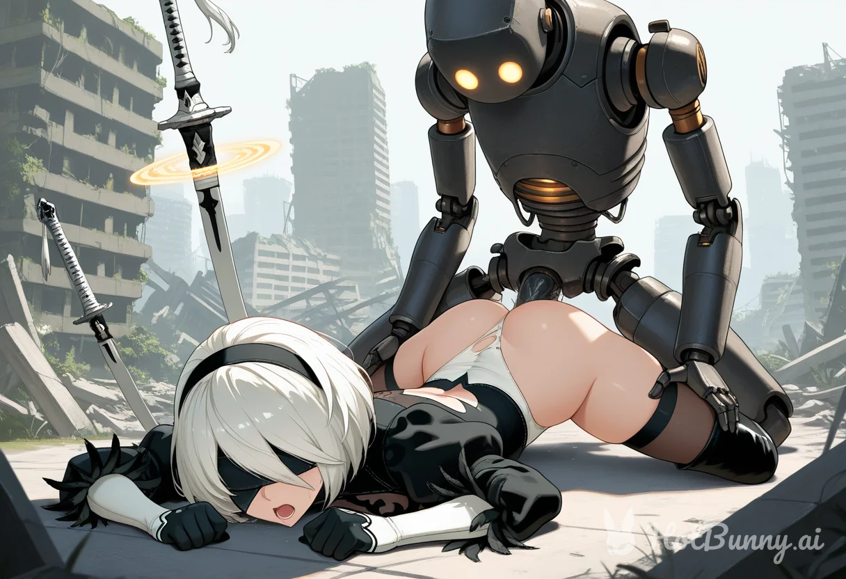 2b and Pod Robot Anal Ai Hentai