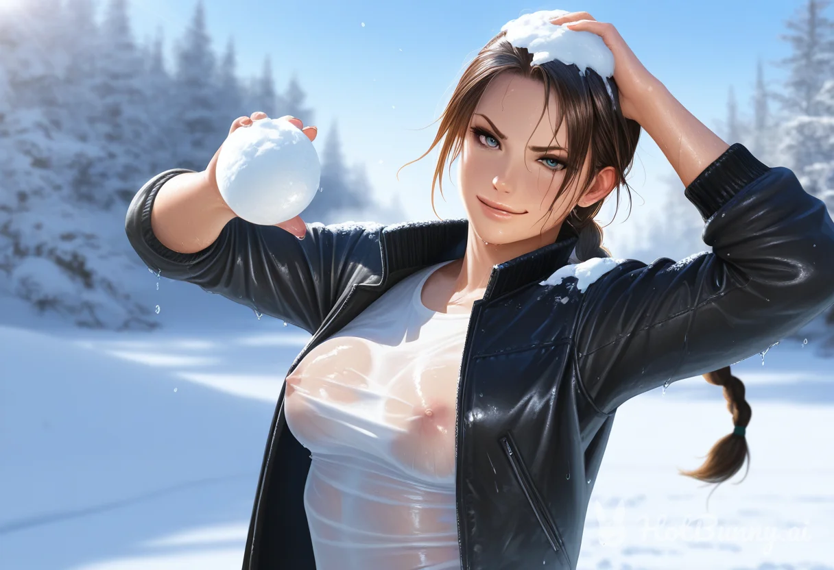 Don't wear a white t-shirt and no bra to a snowbal