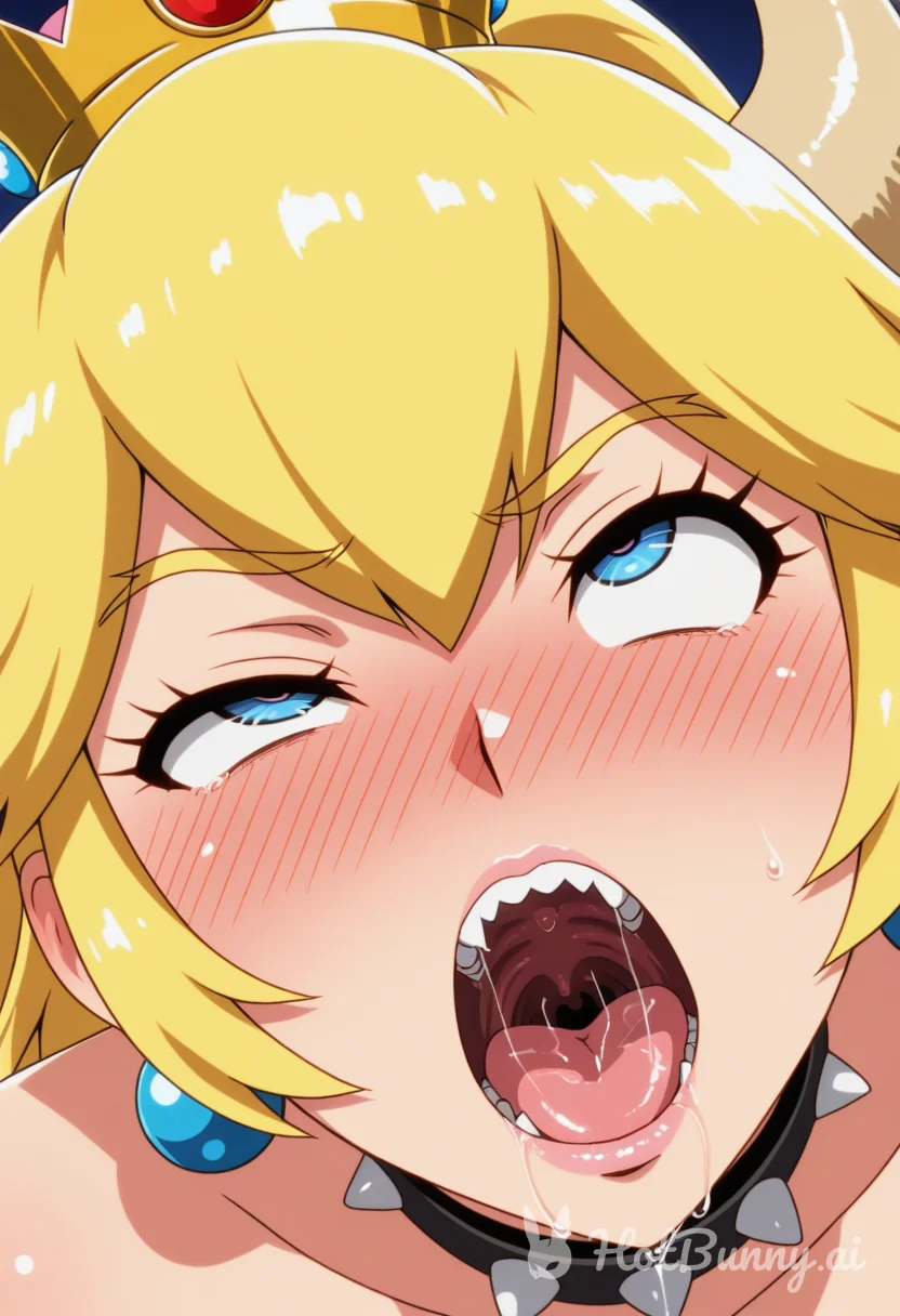 Bowsette from Mario Ahegao Ai Hentai