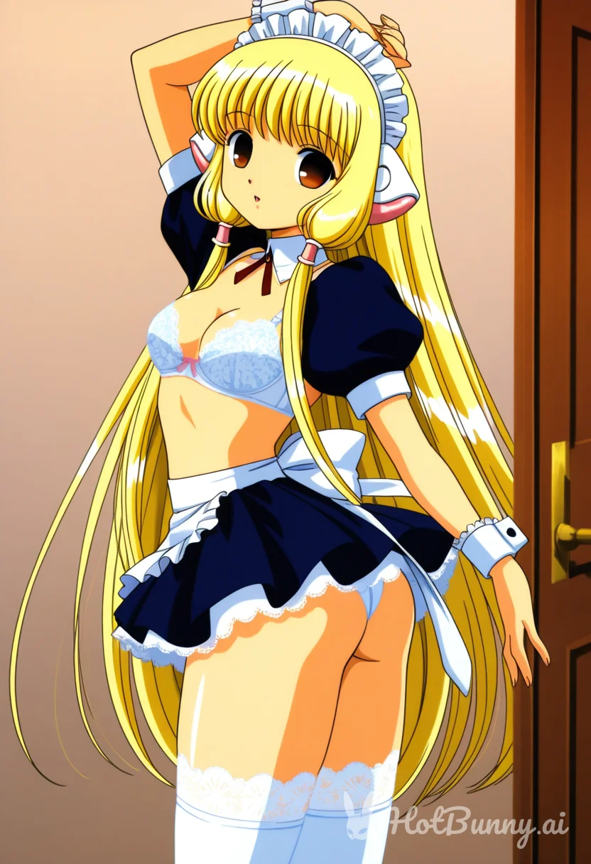 Lingerie Maid Blonde Ai Hentai
