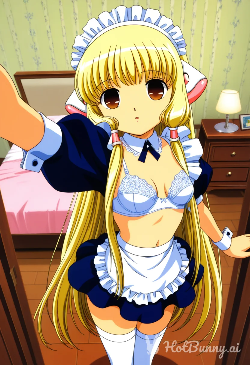 Lingerie Maid Blonde Ai Hentai