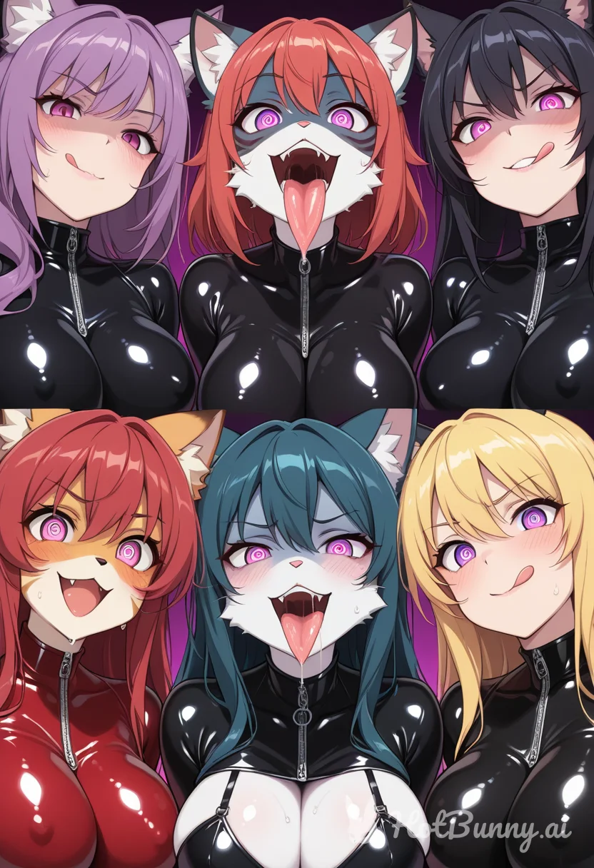 Cat Girl Latex Blonde Ai Hentai