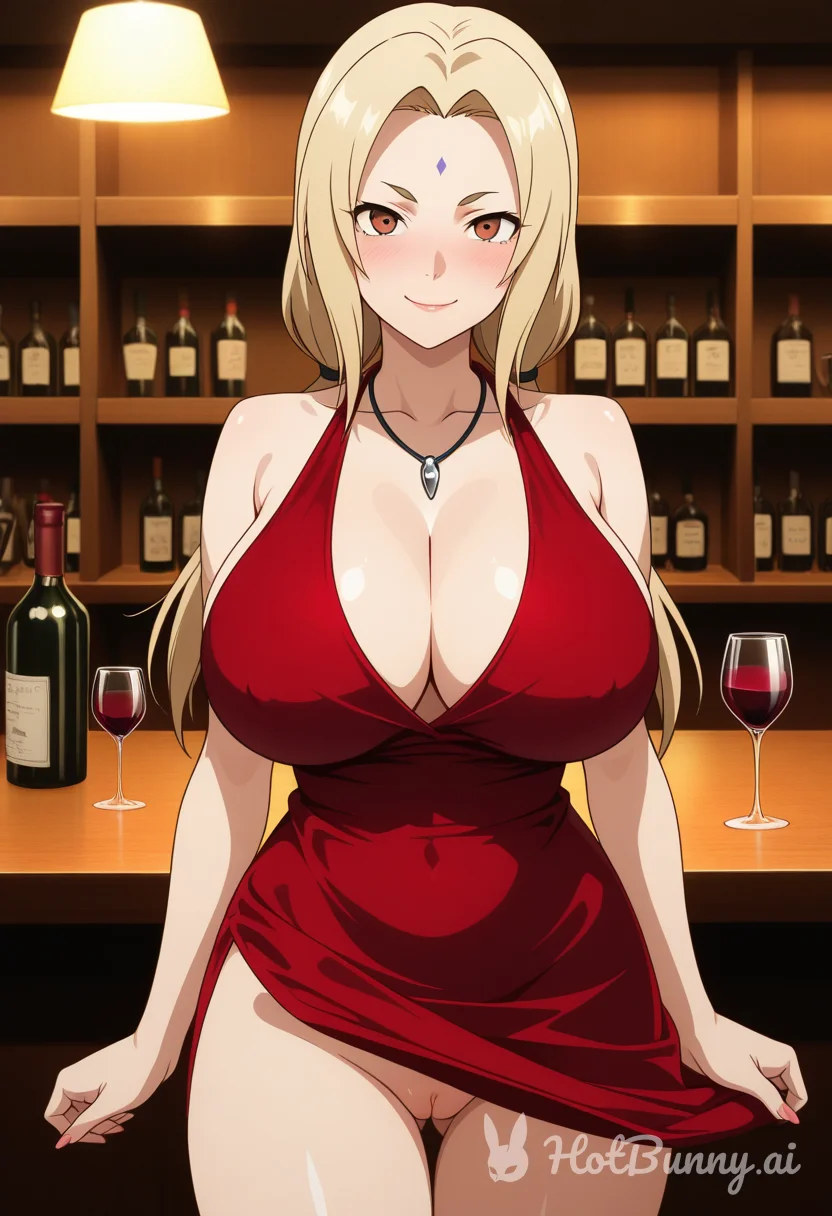 Tsunade red dress 
