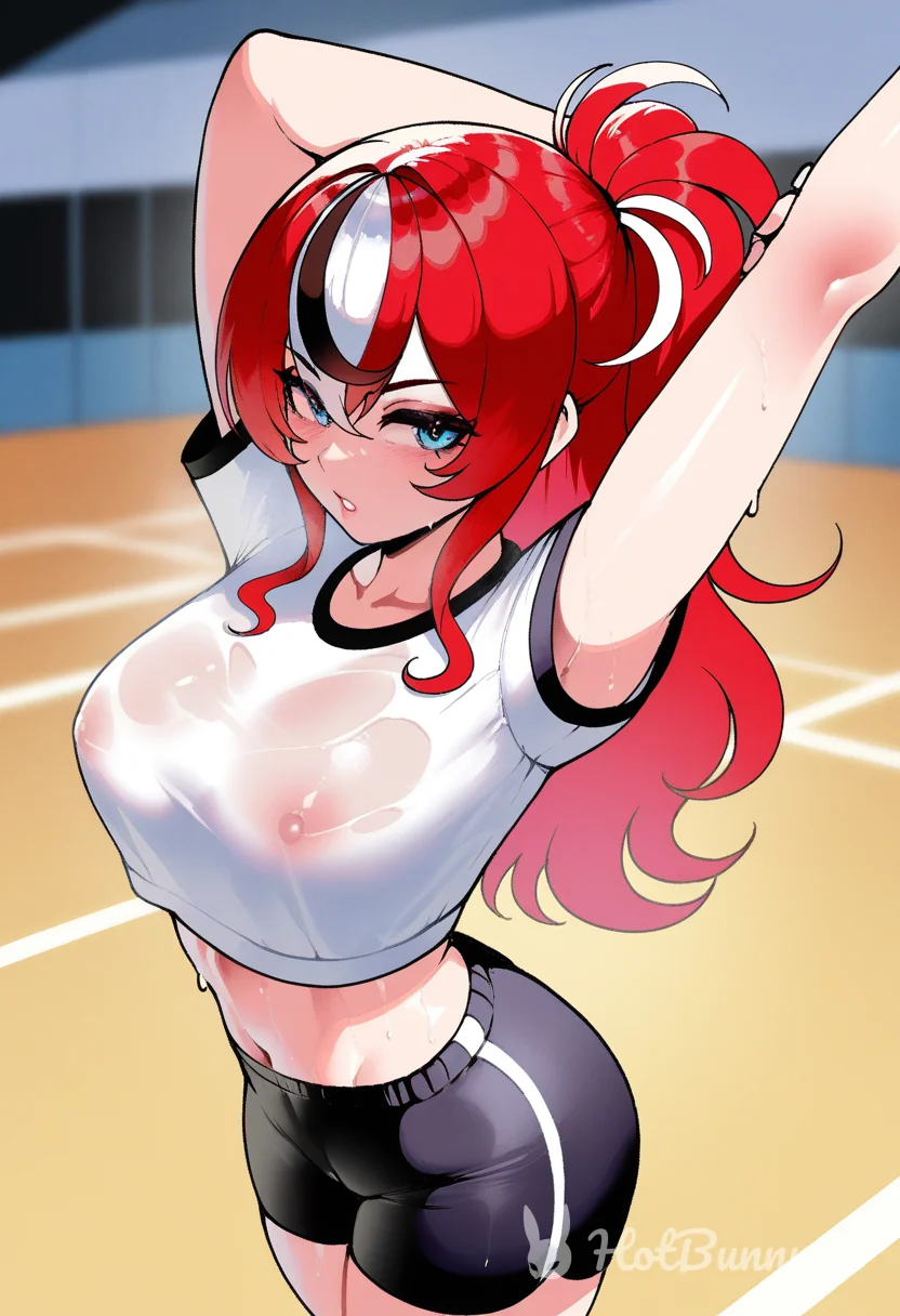 Hakos Baelz from Hololive Ai Hentai