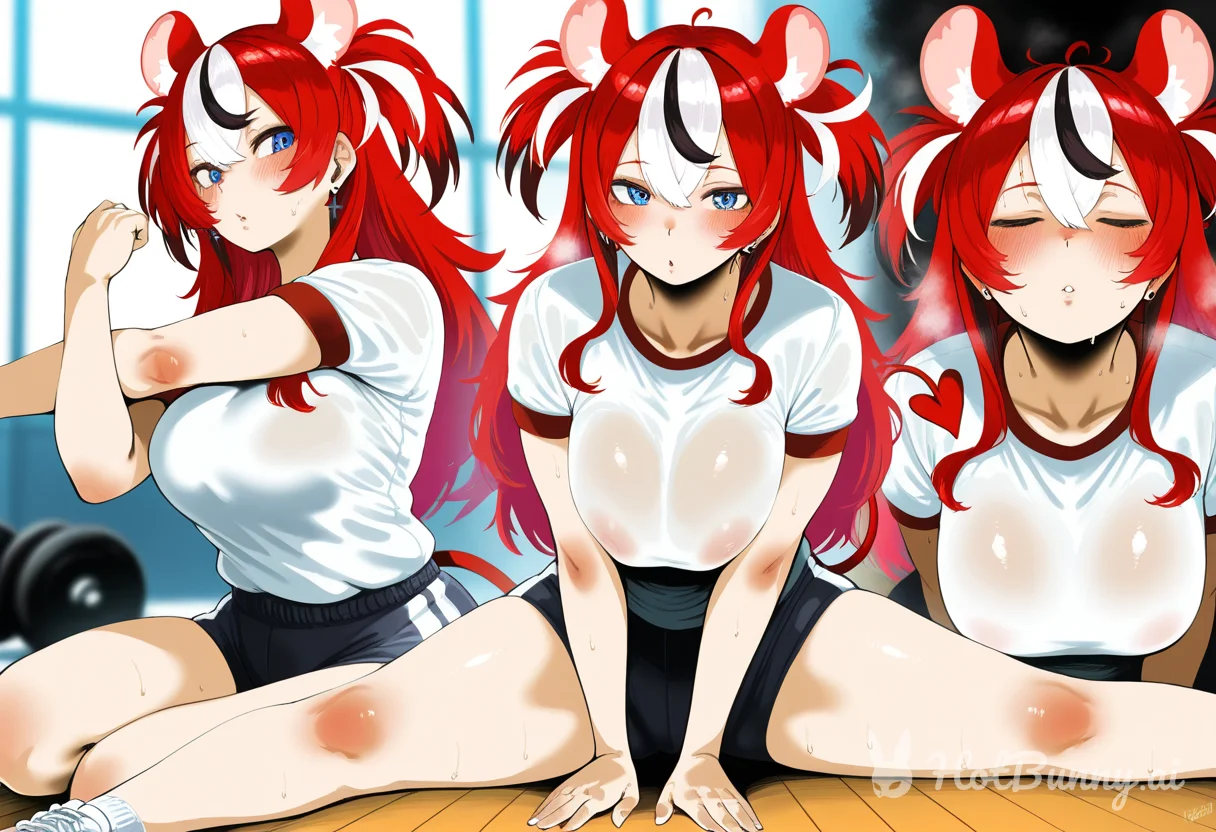 Hakos Baelz from Hololive Ai Hentai