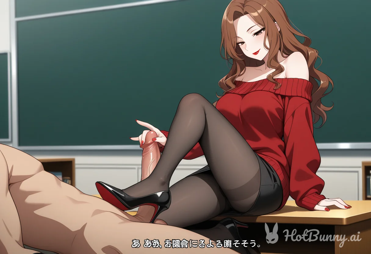 Rebecca loves to tease the tip