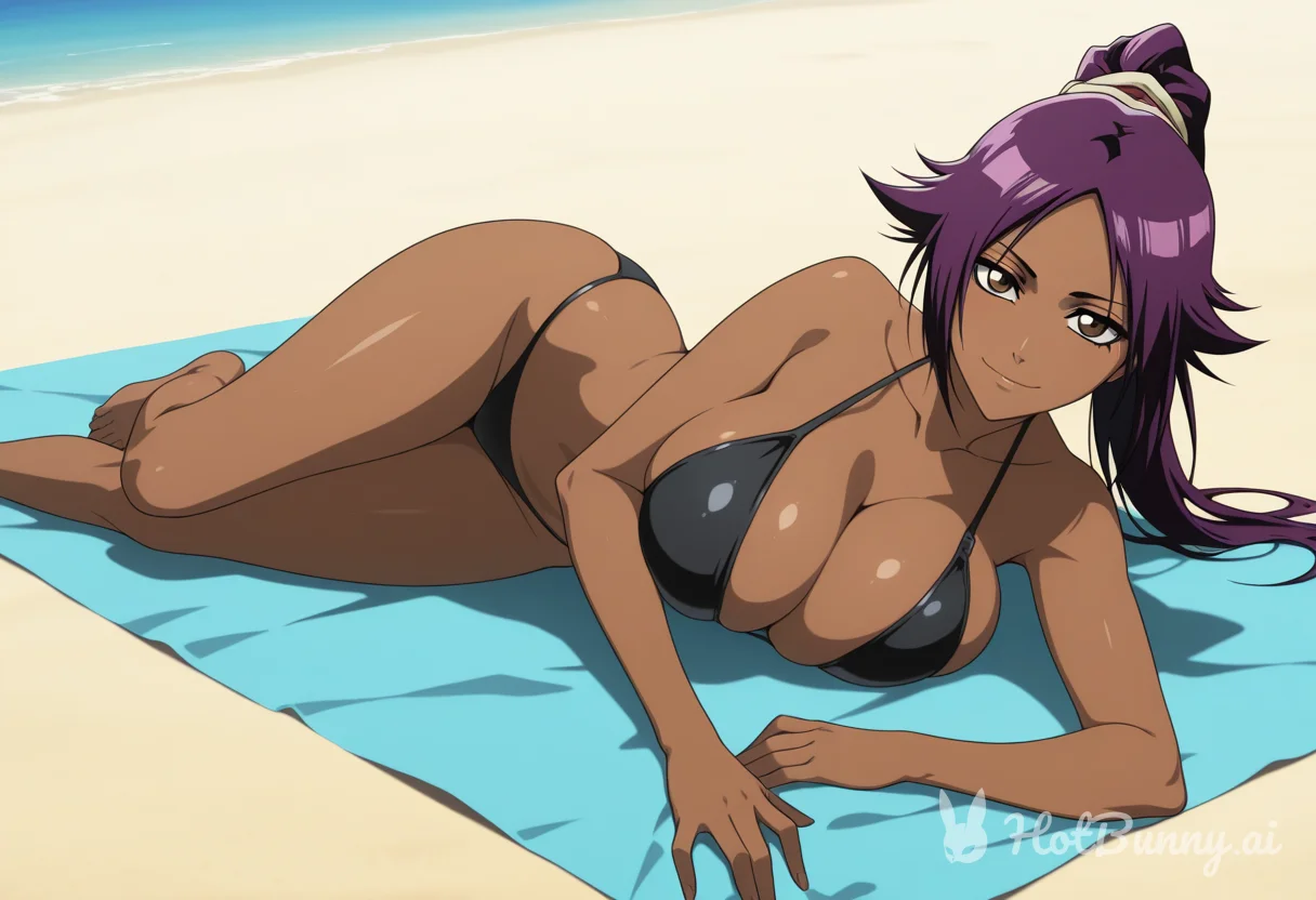 Shihouin Yoruichi from Bleach Ai Hentai