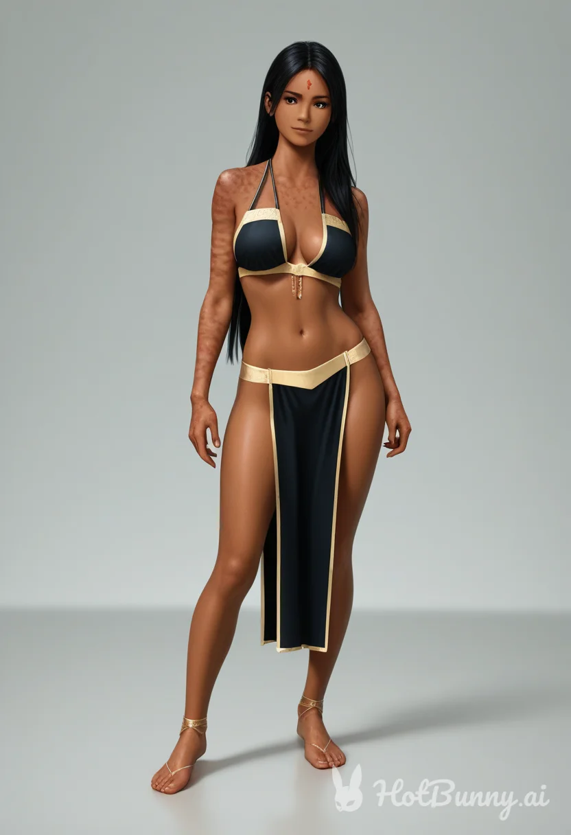 Ebony Realistic Swimsuit Ai Hentai