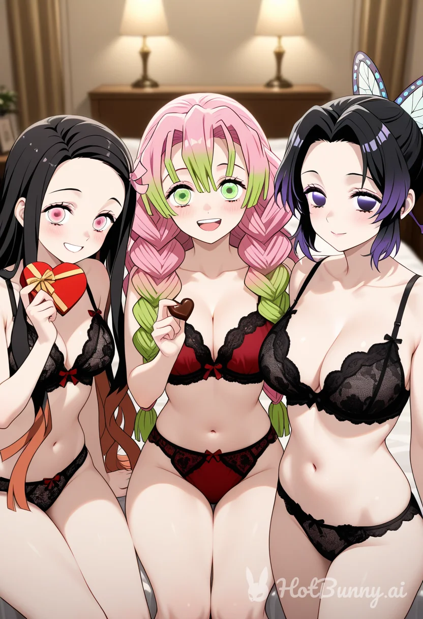 Mitsuri and Kochou Shinobu Ai Hentai