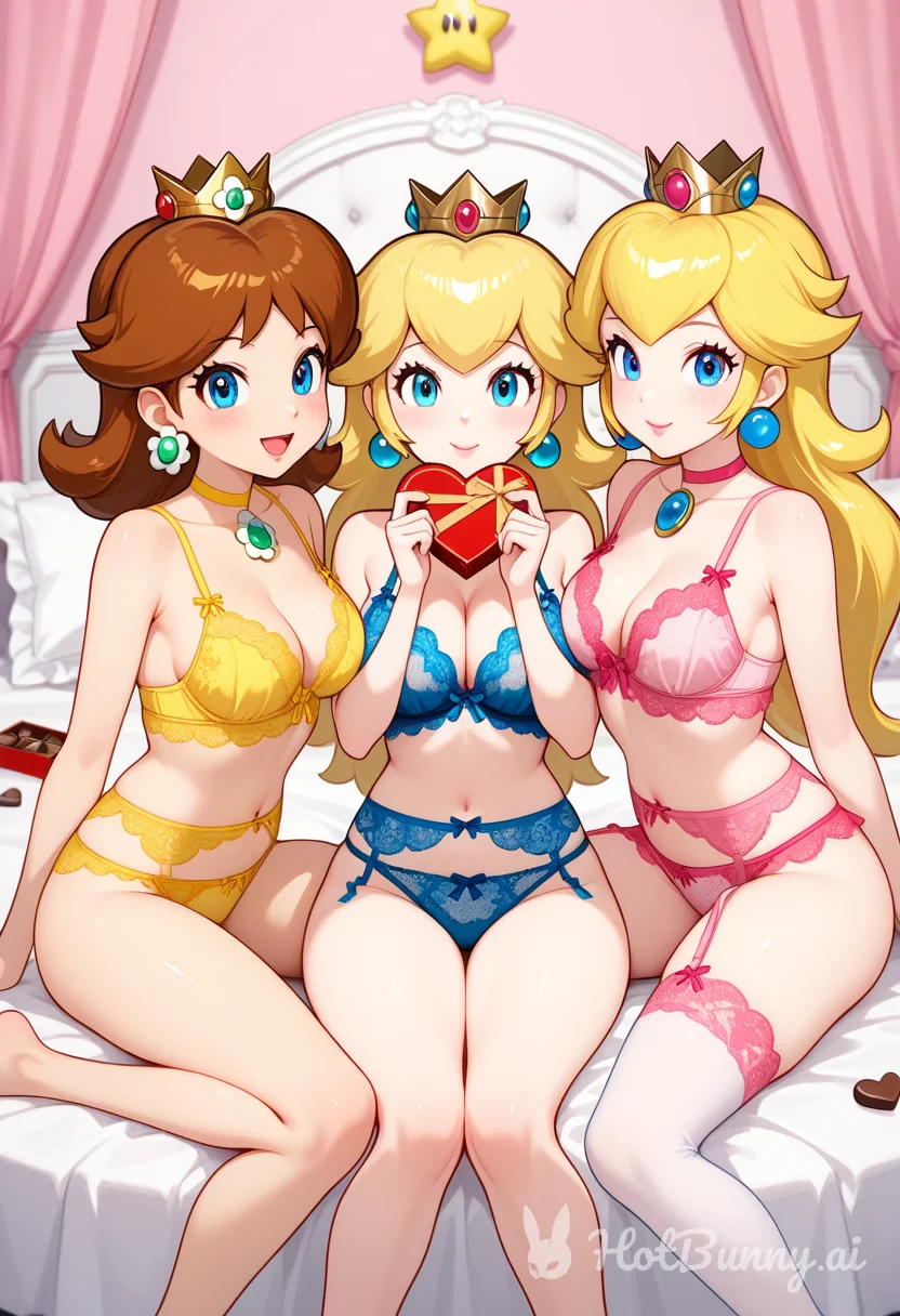 Princess Peach and Princess Daisy Ai Hentai