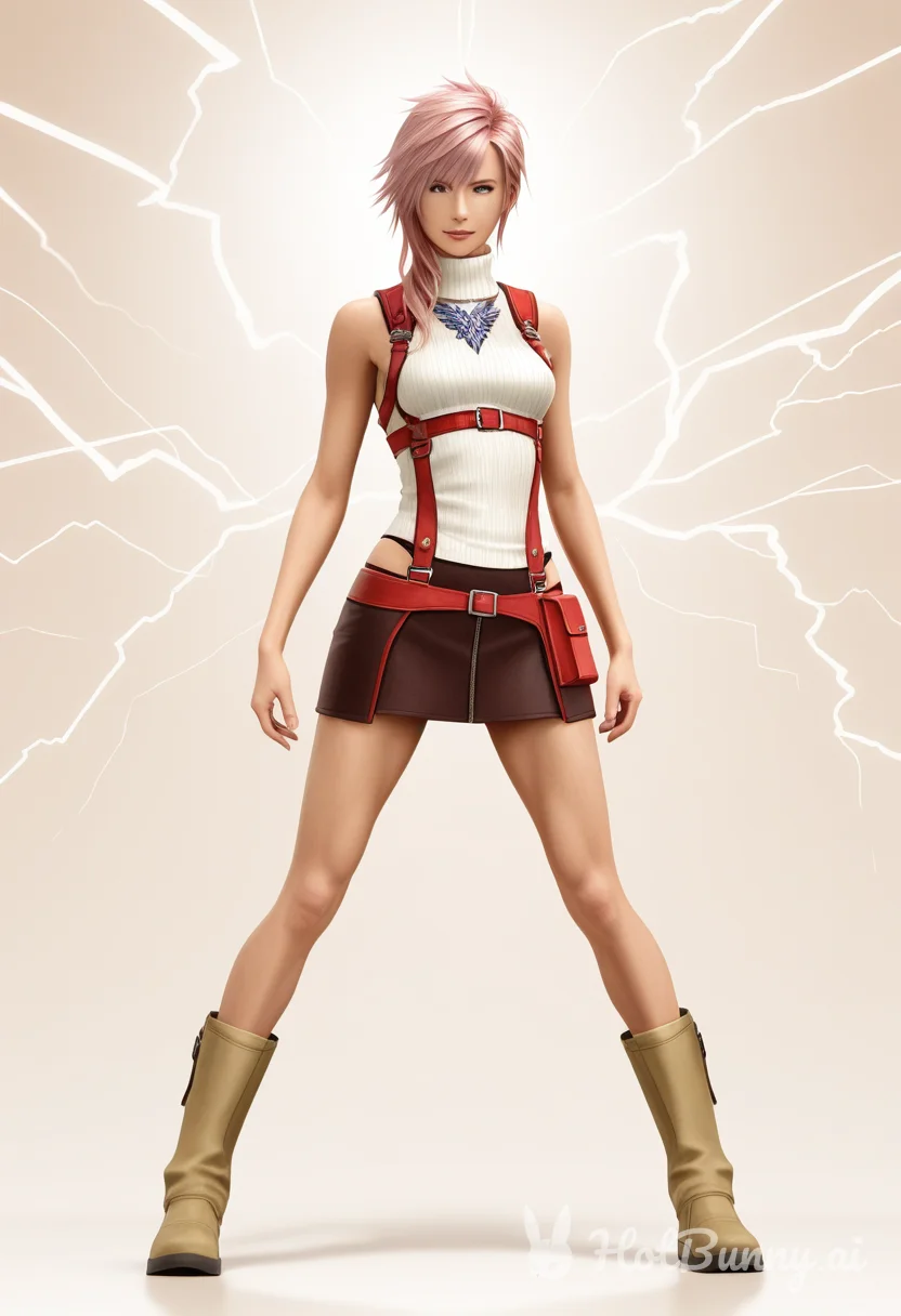 Lightning Farron from Final Fantasy Ai Hentai