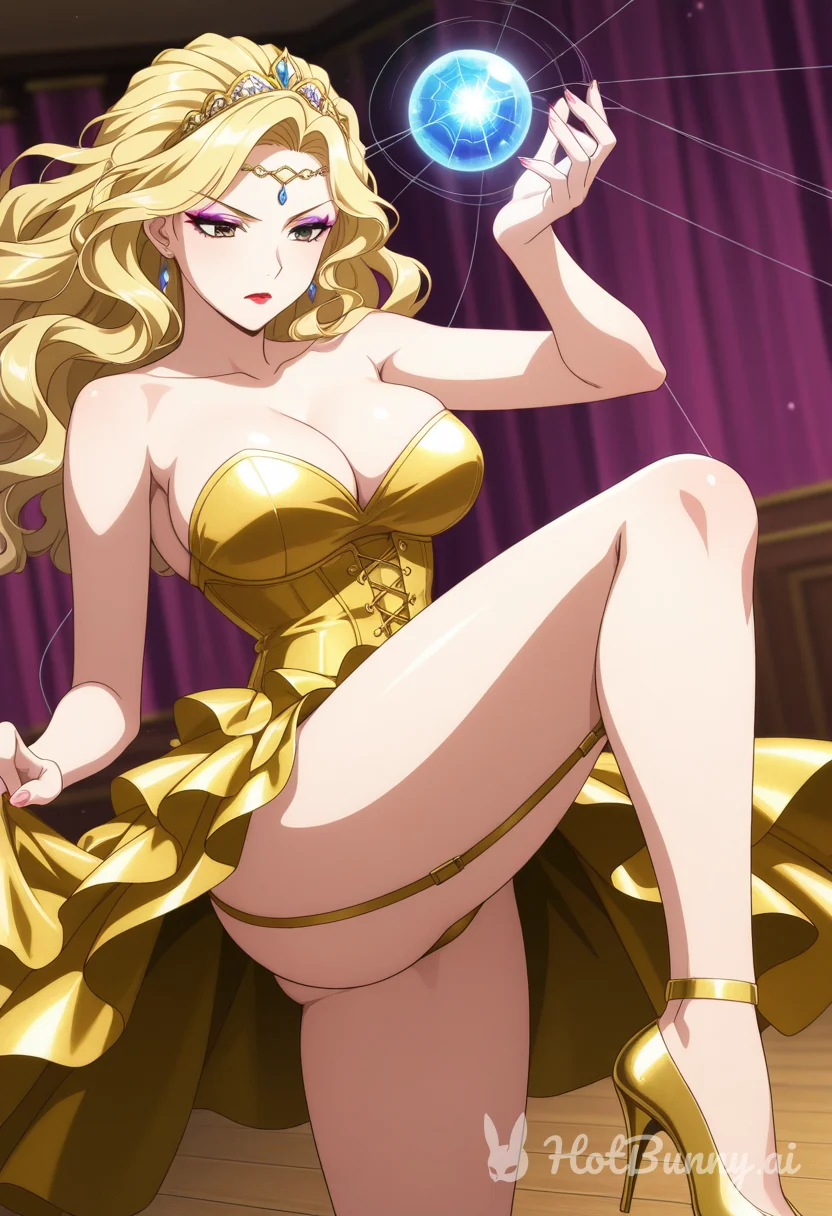 Blonde Lingerie Magic Ai Hentai