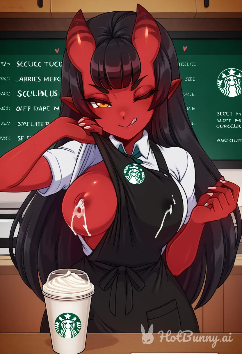 Succubus Lactation Licking Lips Ai Hentai