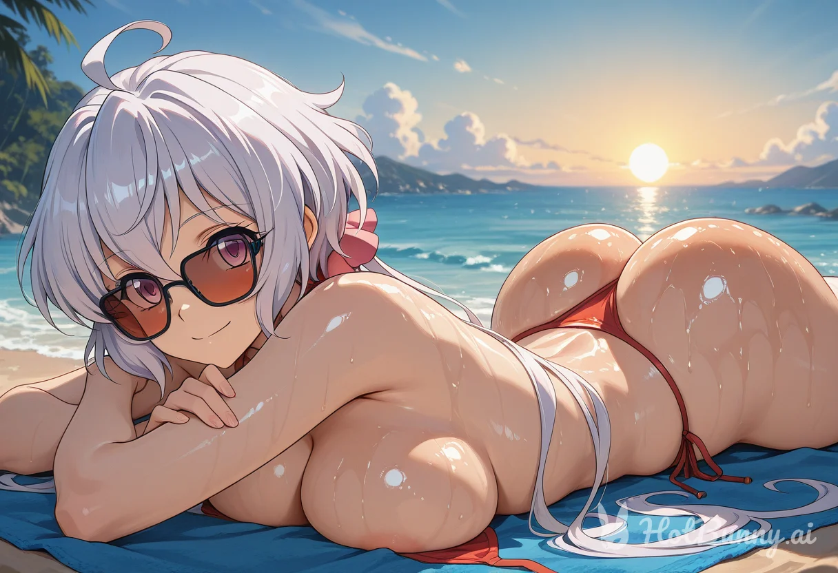 Chris at the beach