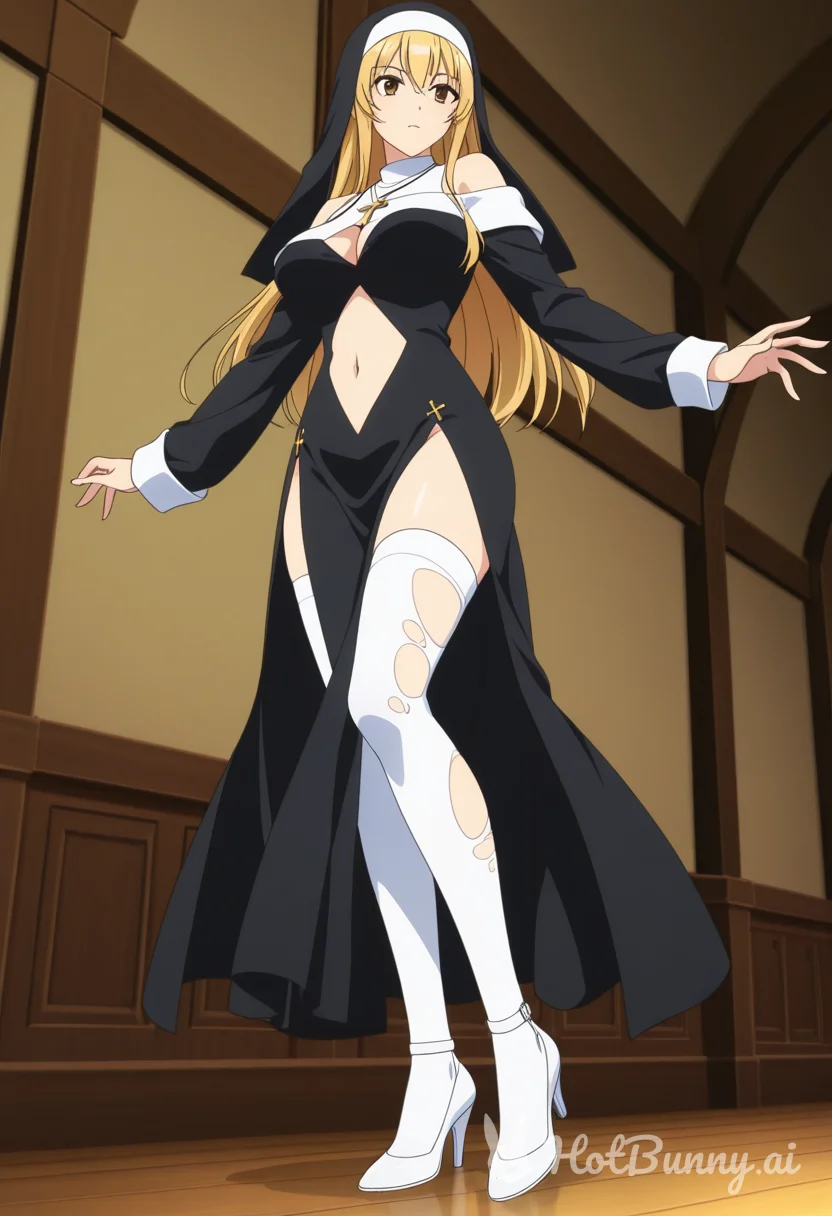 Nun Blonde Ai Hentai