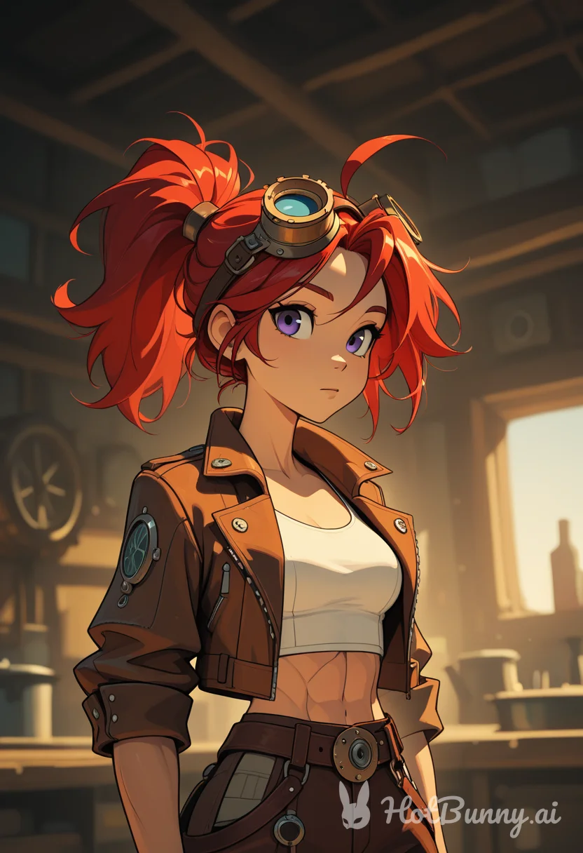 Violet the steampunk mechanic !