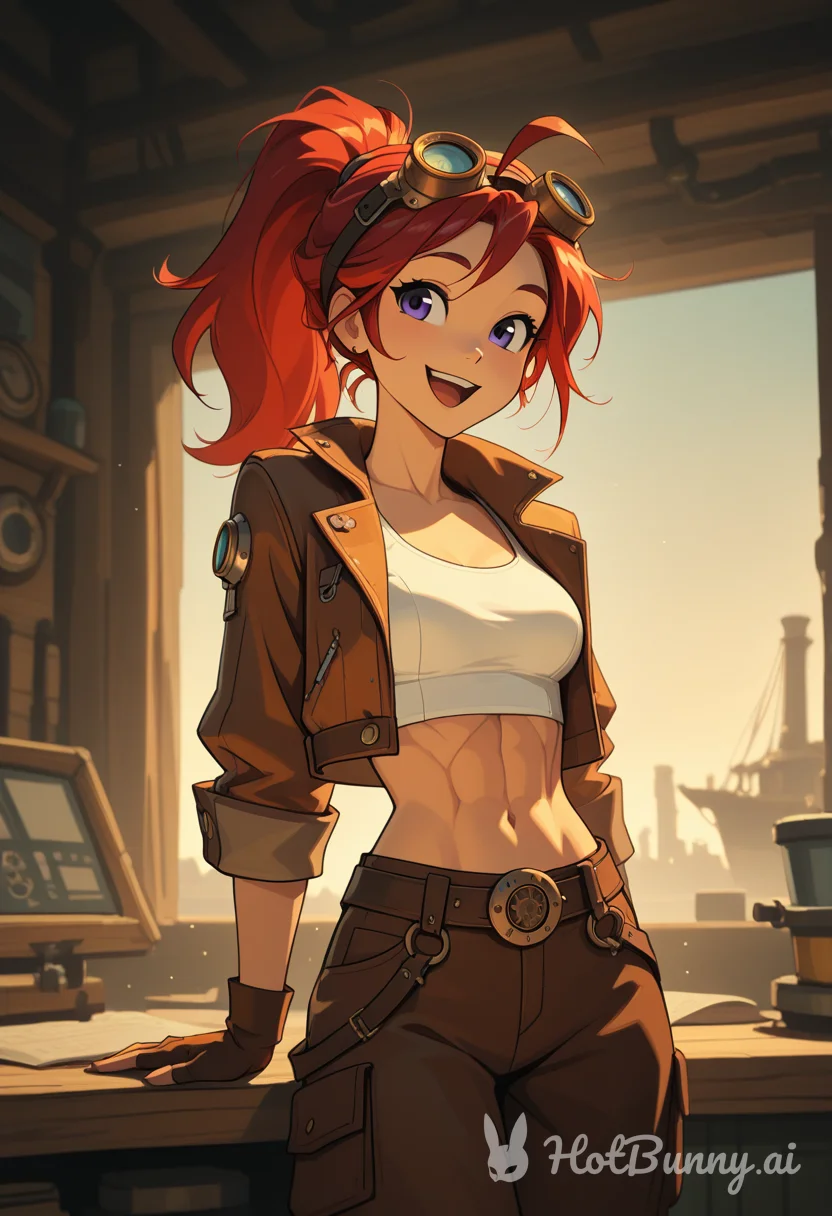 Violet the steampunk mechanic !