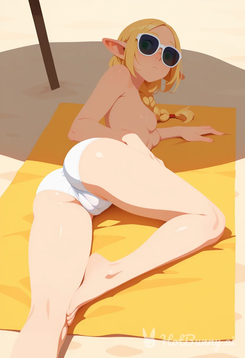 Marcille at the beach