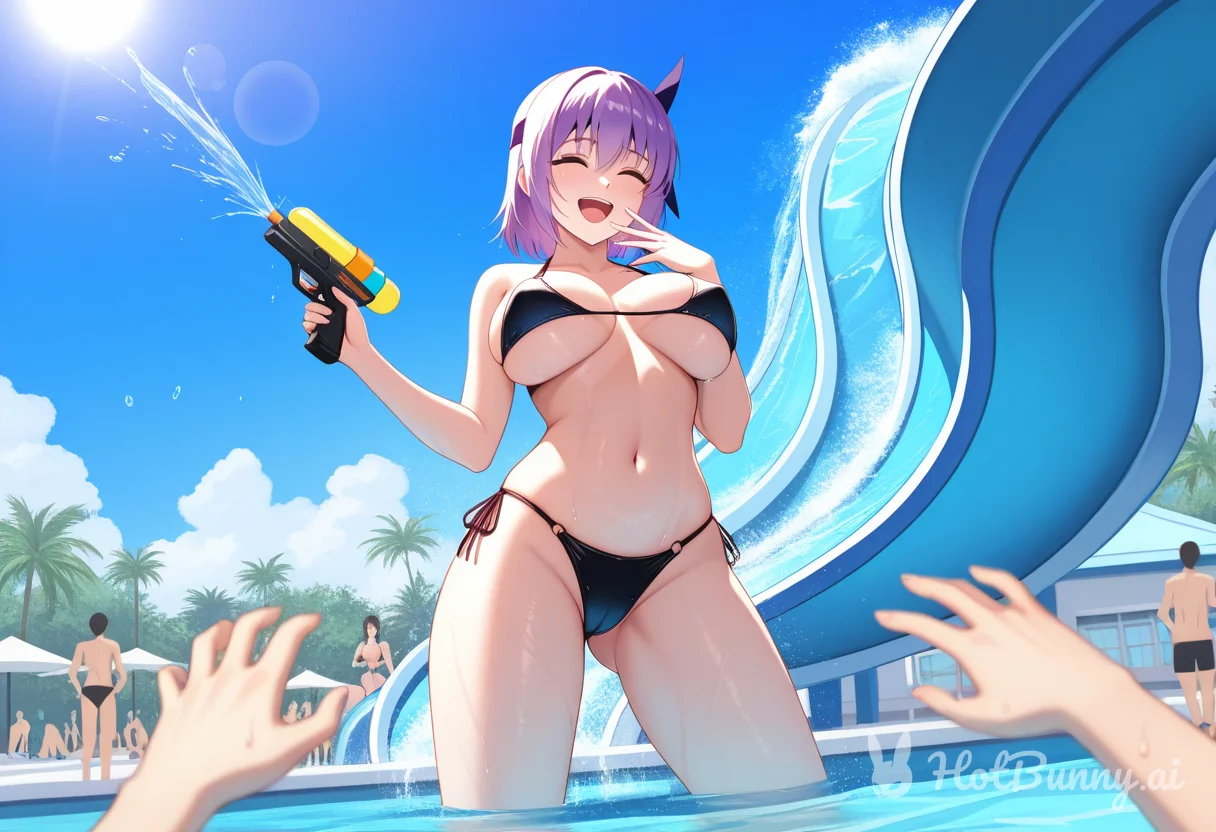 purple haired goddess...