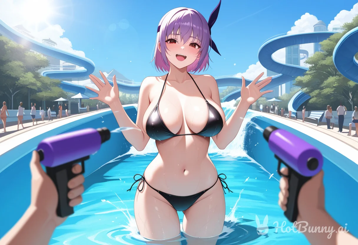 purple haired goddess...
