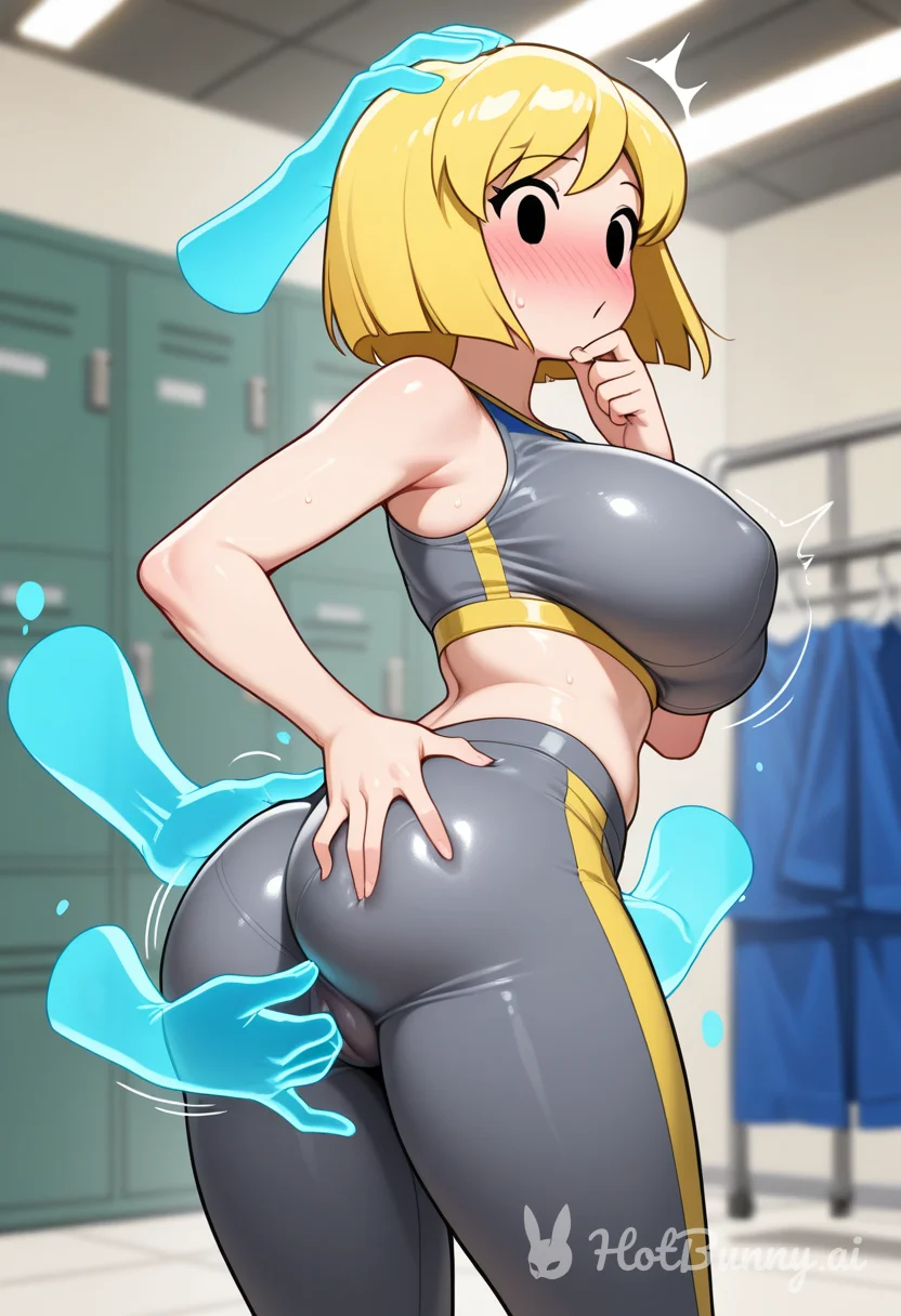 Fingering Blonde Ai Hentai