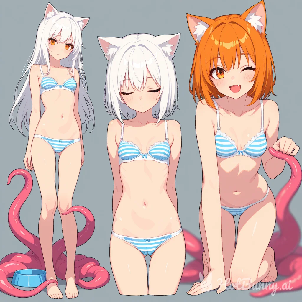 Cat Girl Tentacles Lingerie Ai Hentai