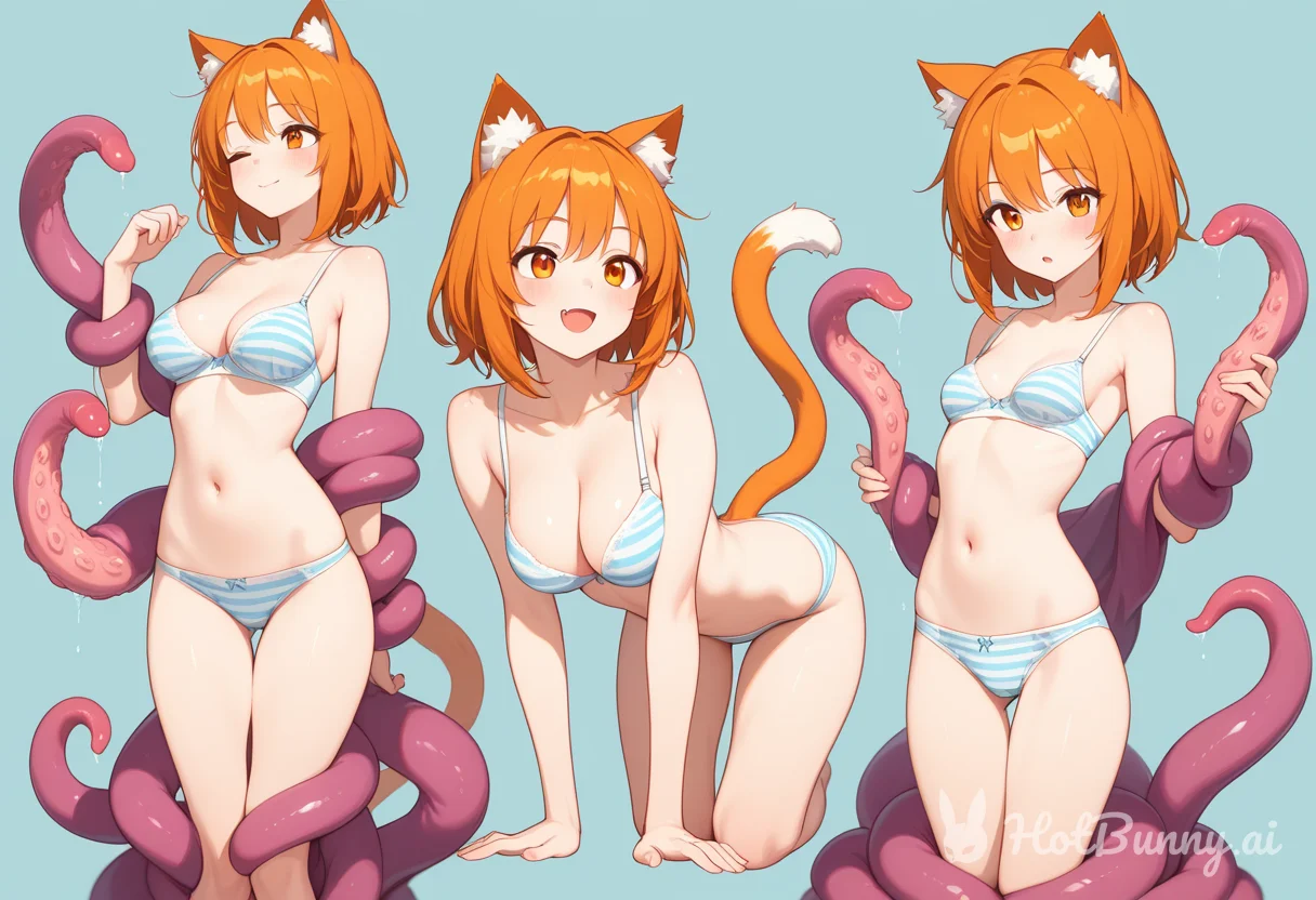 Cat Girl Tentacles Lingerie Ai Hentai