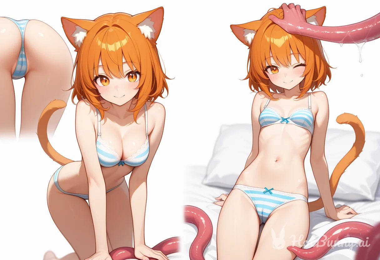 Cat Girl Tentacles Lingerie Ai Hentai