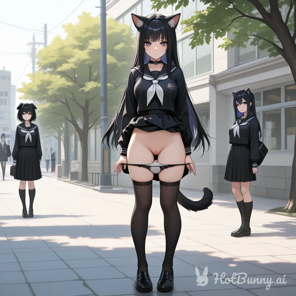 Cat Girl Public Schoolgirl Ai Hentai