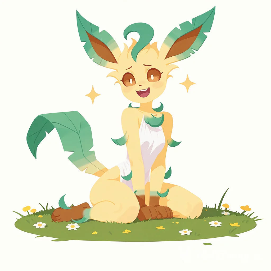 Leafeon from Pokemon Furry Ai Hentai