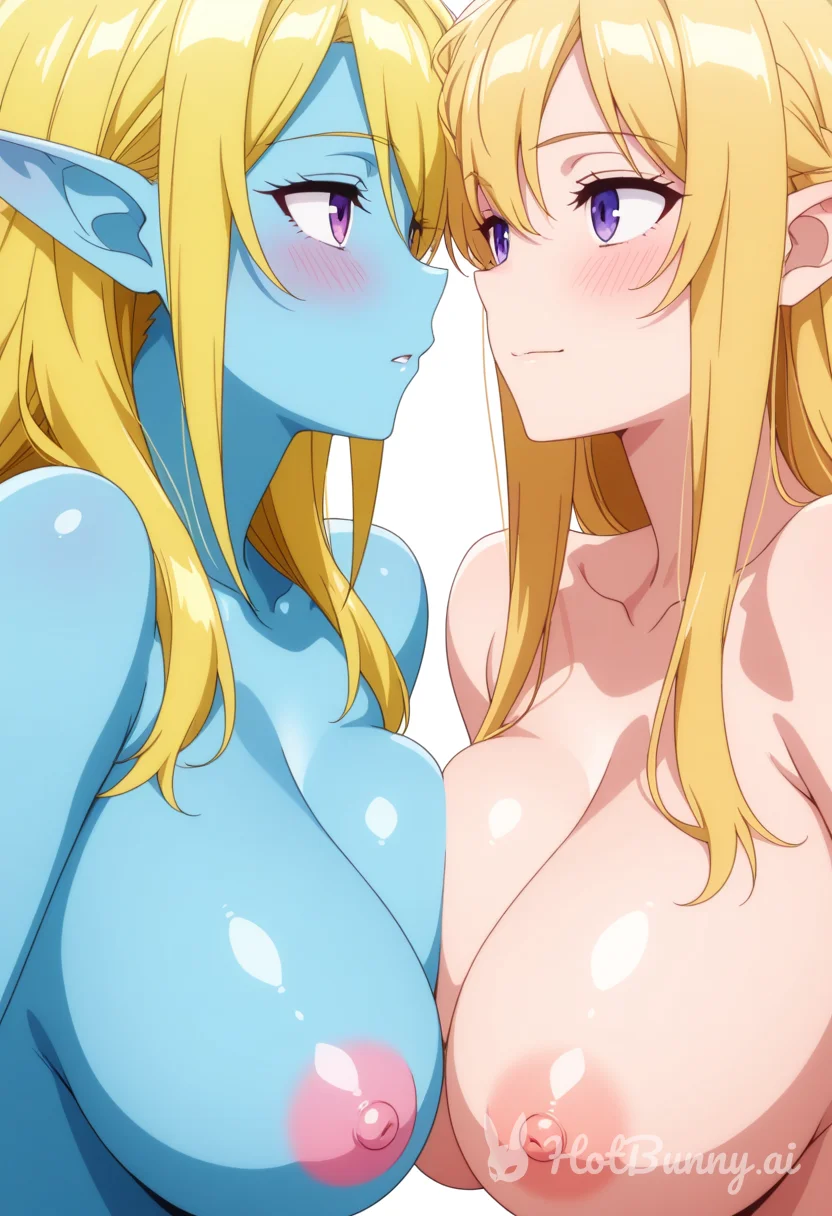 Elf Lesbian Blonde Ai Hentai