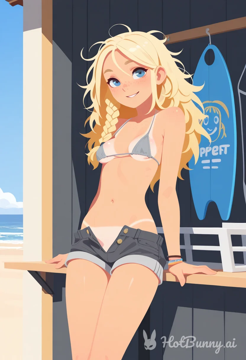 Swimsuit Blonde Ai Hentai