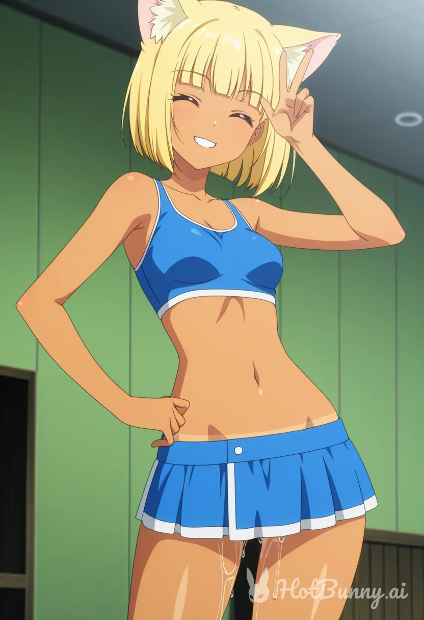 Cat Girl Ebony Blonde Ai Hentai