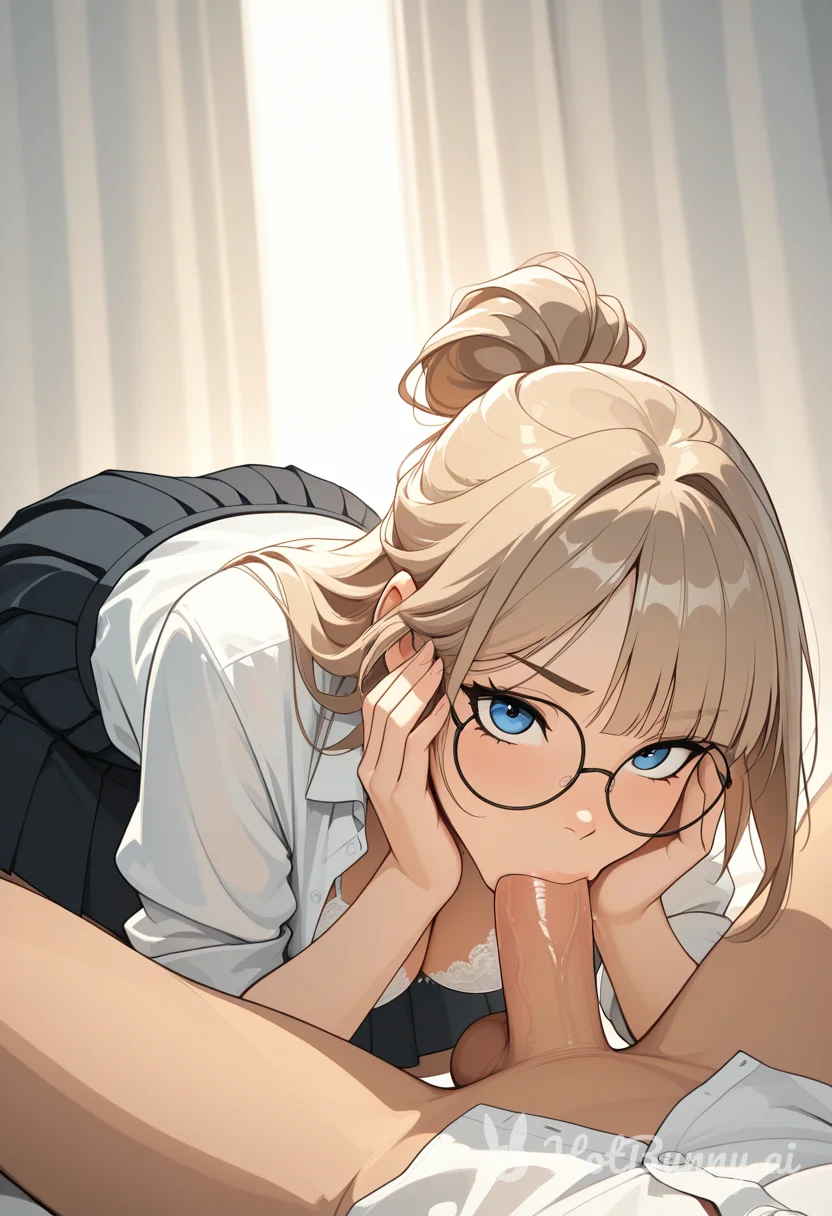 Blowjob Blonde Lingerie Ai Hentai