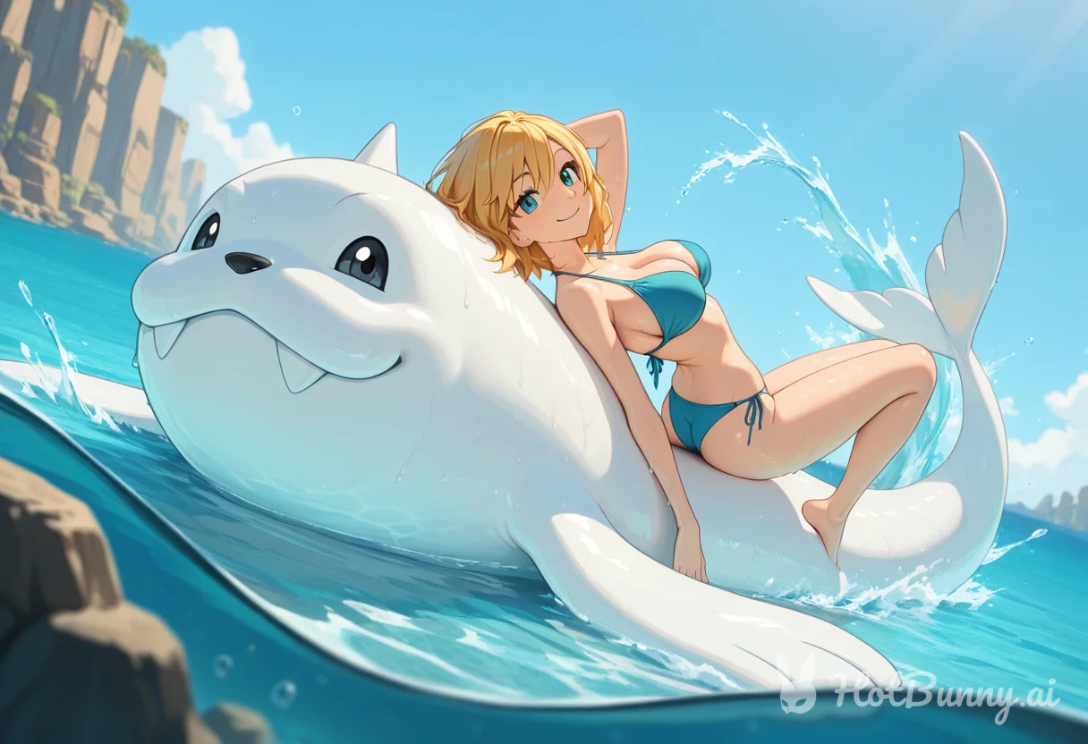 Swimsuit Blonde Ai Hentai