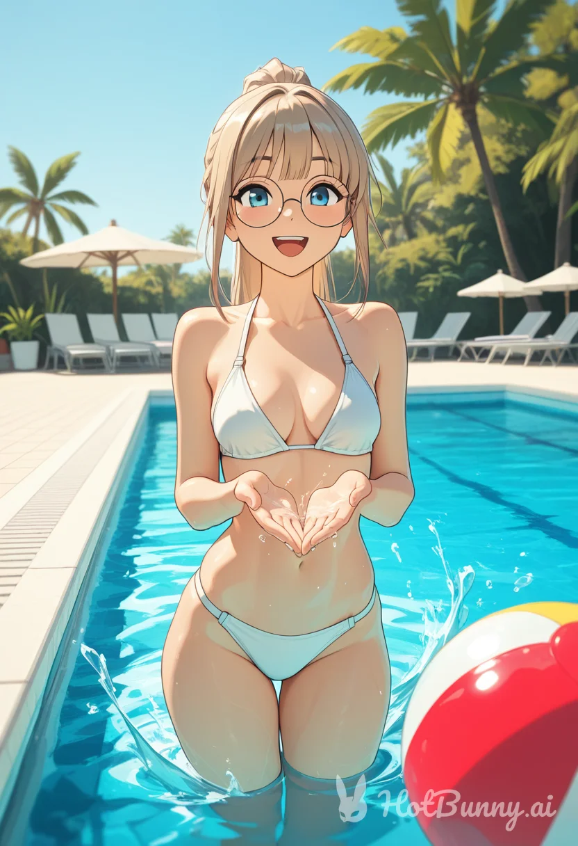 Swimsuit Blonde Ai Hentai