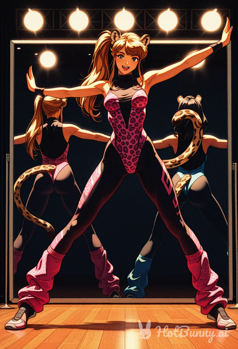 Aerobics Cat Girl