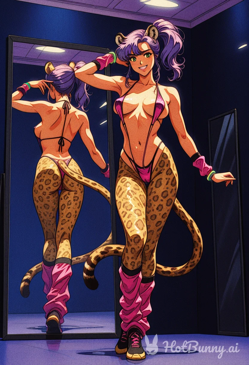 Aerobics Cat Girl