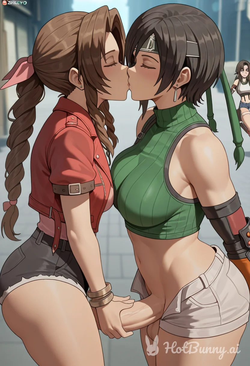 Tifa and Aerith Futanari Ai Hentai