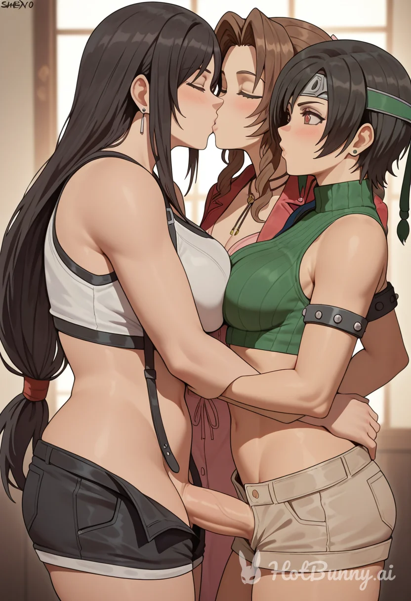 Tifa and Aerith Futanari Ai Hentai