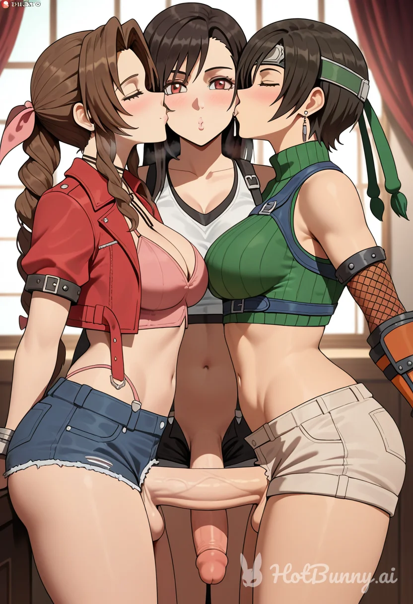 Tifa and Aerith Futanari Ai Hentai