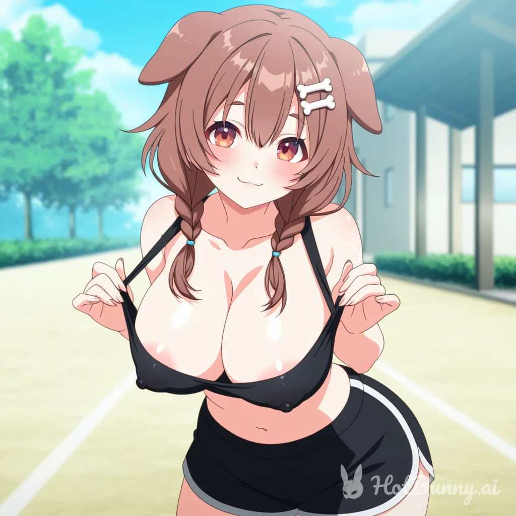Inugami Korone from Hololive Dog Girl Ai Hentai