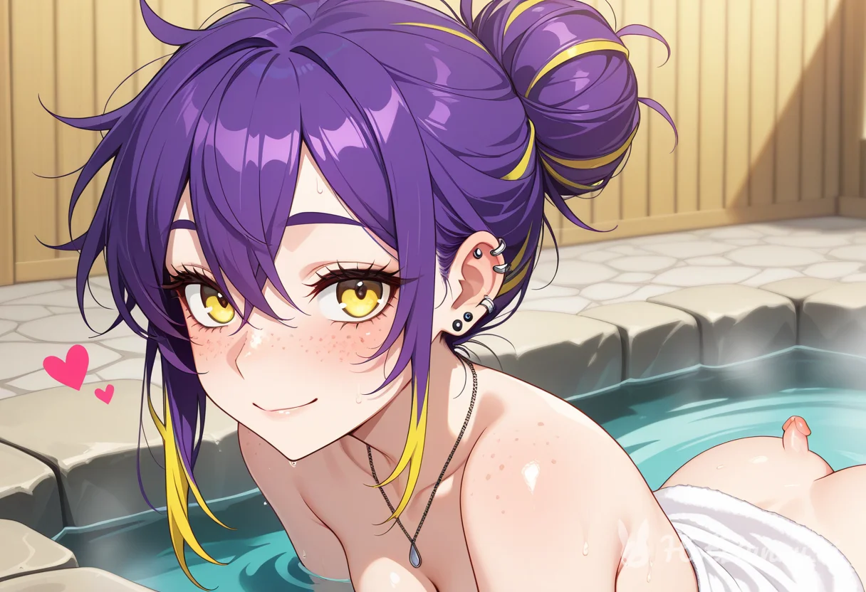Bath Blonde Onsen Ai Hentai