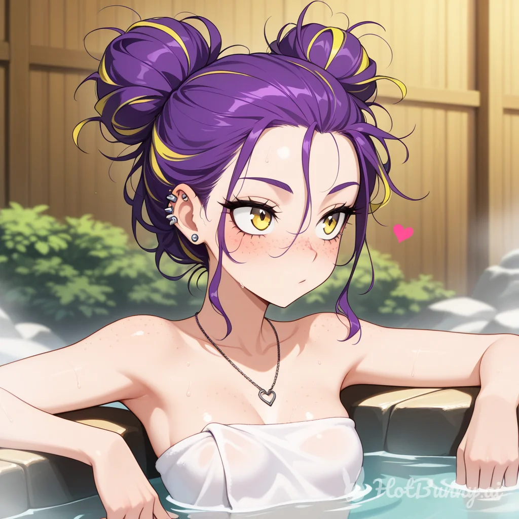 Blonde Onsen Bath Ai Hentai